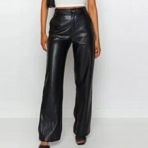 Dynamite Black Faux Leather Pants